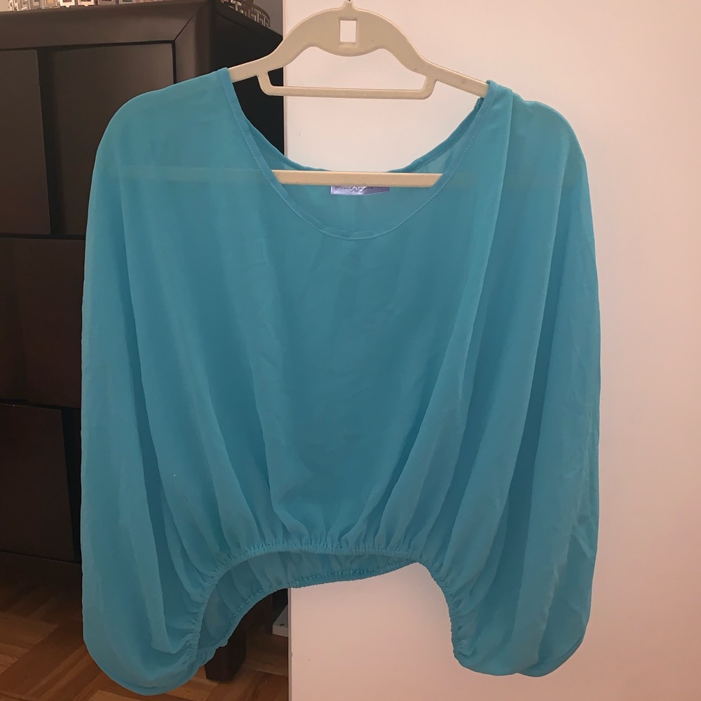 Turquoise blouse